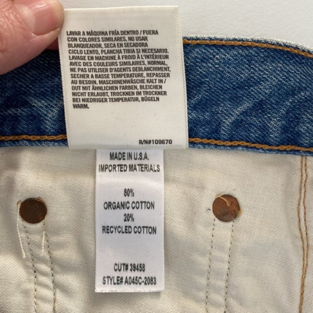 ❗️SOLD❗️Agolde Distressed Jamie High Rise Classic in Dakota Jeans Size 29 - Picture 8 of 8